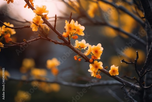 flowers on a tree