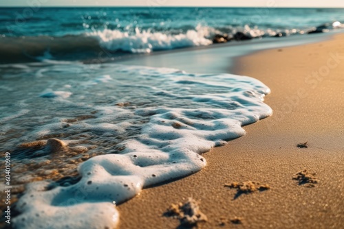 water and sand on the beach