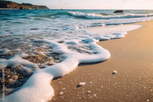 water and sand on the beach