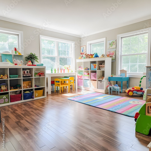 Inviting Serenity: Tidy and Welcoming Playroom by Home Cleaning Service