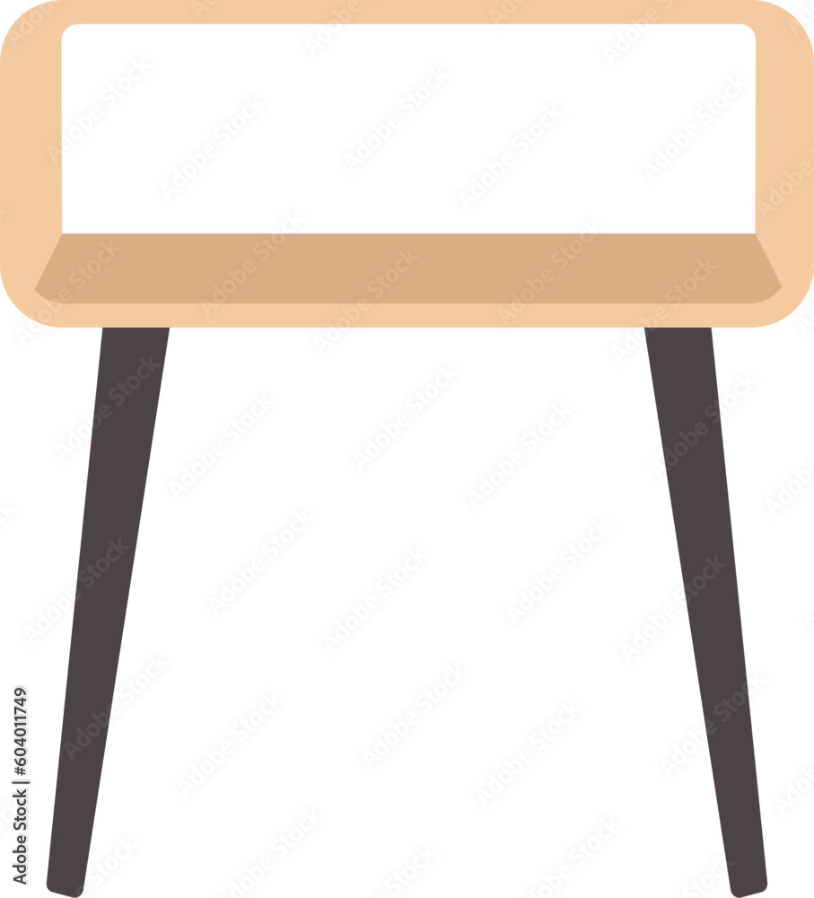 Fototapeta premium Isolated end table. Vector illustration.