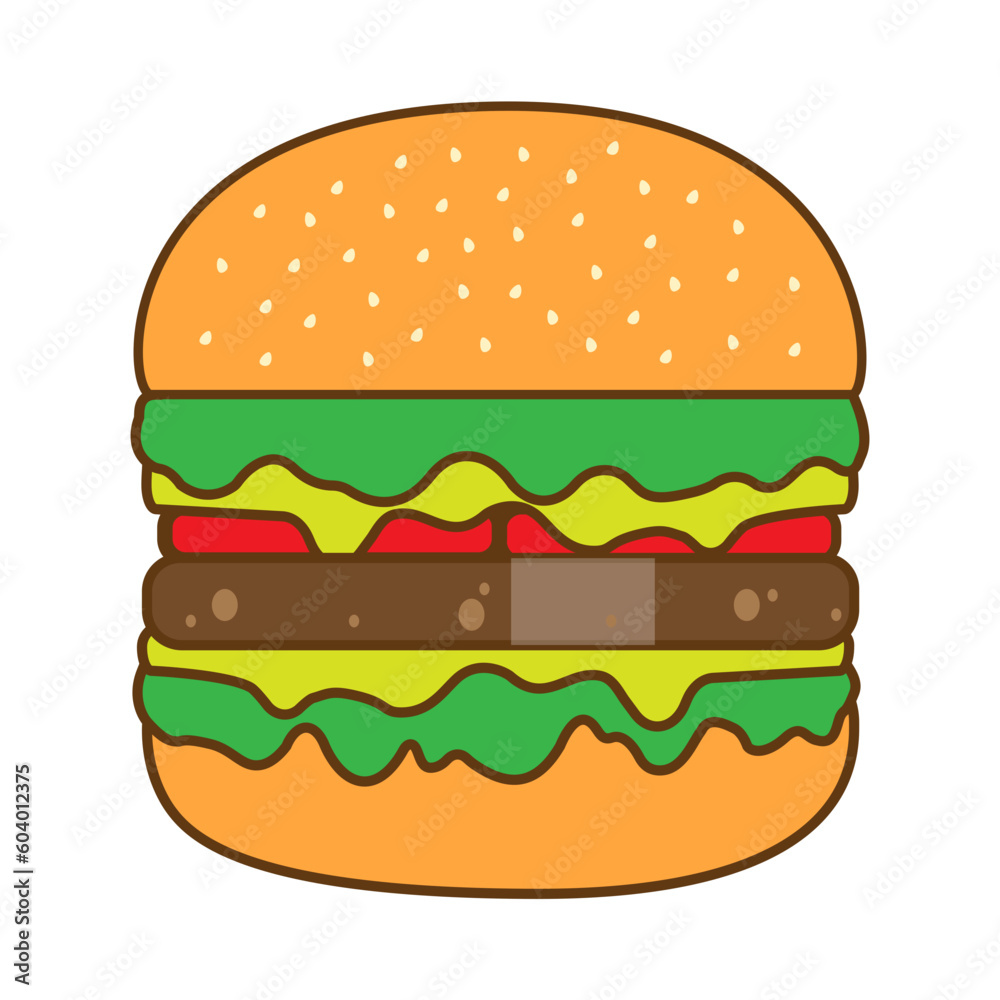 Hamburger Icon Illustration Hamburger Icon Illustration