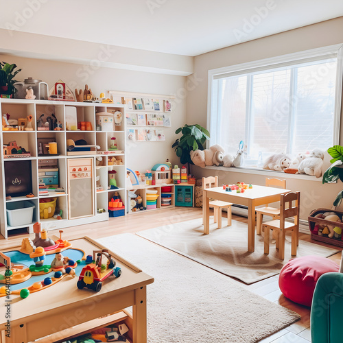 Freshly Cleaned and Decluttered Playroom: Family-Friendly Oasis by Professional Home Cleaning Company