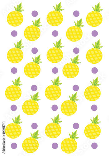 pattern of pineapple.