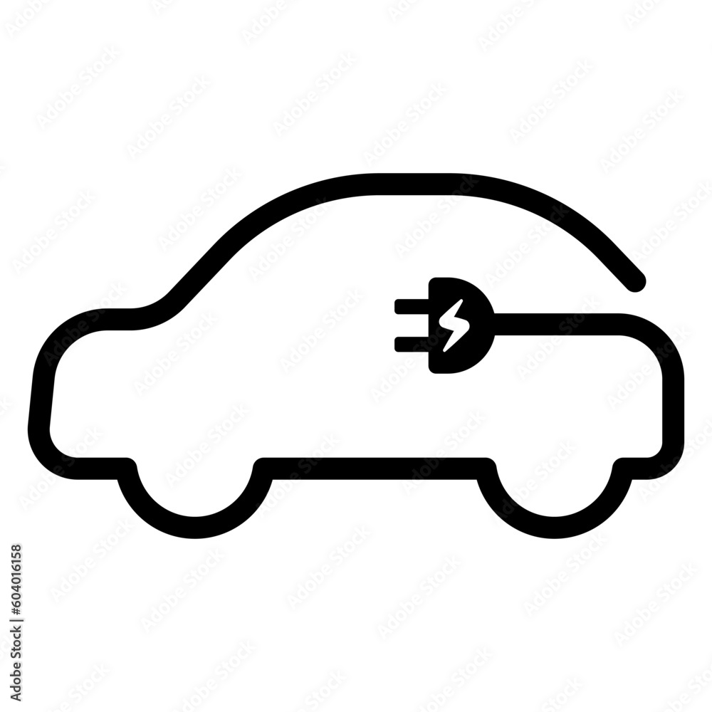 Electric car with plug icon symbol, electric car, green hybrid vehicles charging point logo, eco-friendly car concept. Eco transport Electric car with plug icon symbol, electric car, green hybrid vehicles charging point logo, eco-friendly car concept. Eco transport