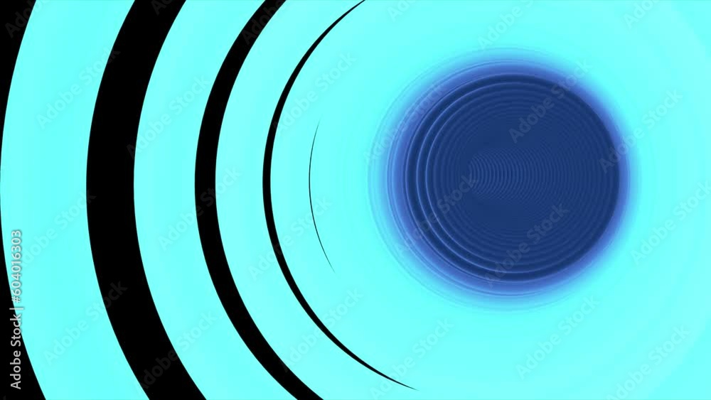 Hi-tech neon sci-fi tunel electricity speed fly through technology cyberspace network connection 