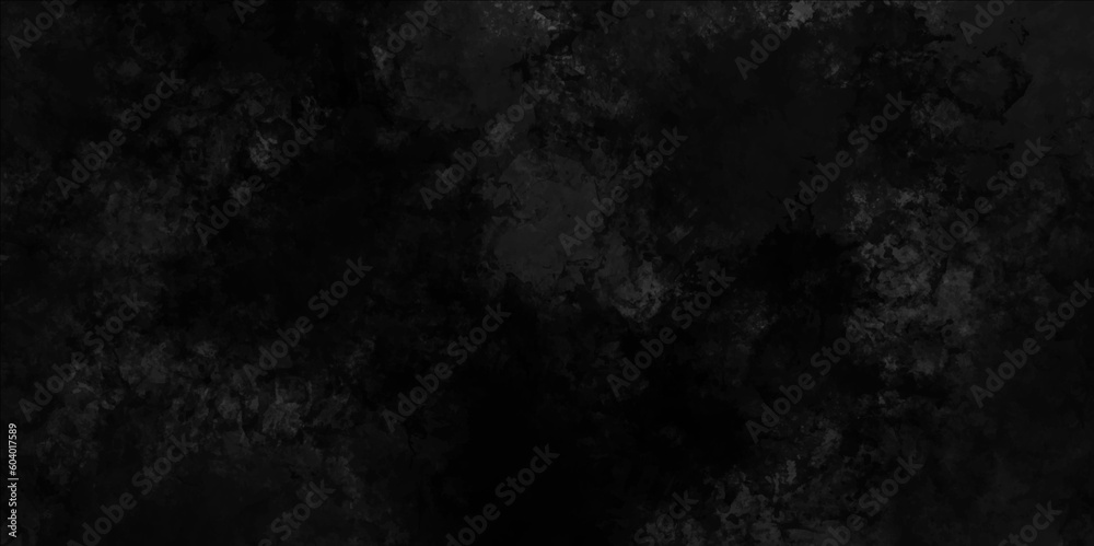 Textured black grunge background. Dark grey black slate background or texture. Grunge black shadow textured concrete. 