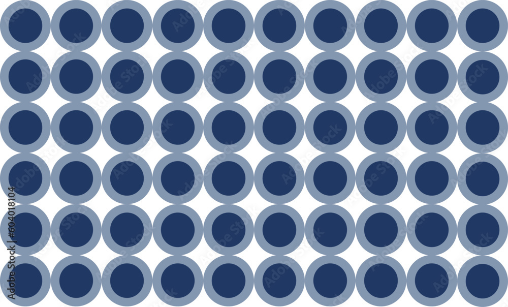 blue and white background with circles, Circle pattern of Blue and dark blue, repeat, replete pattern, endless pattern design for fabric printing