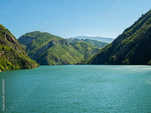 Fototapeta Naklejka Na Ścianę i Meble -  Koman lake in Albania
