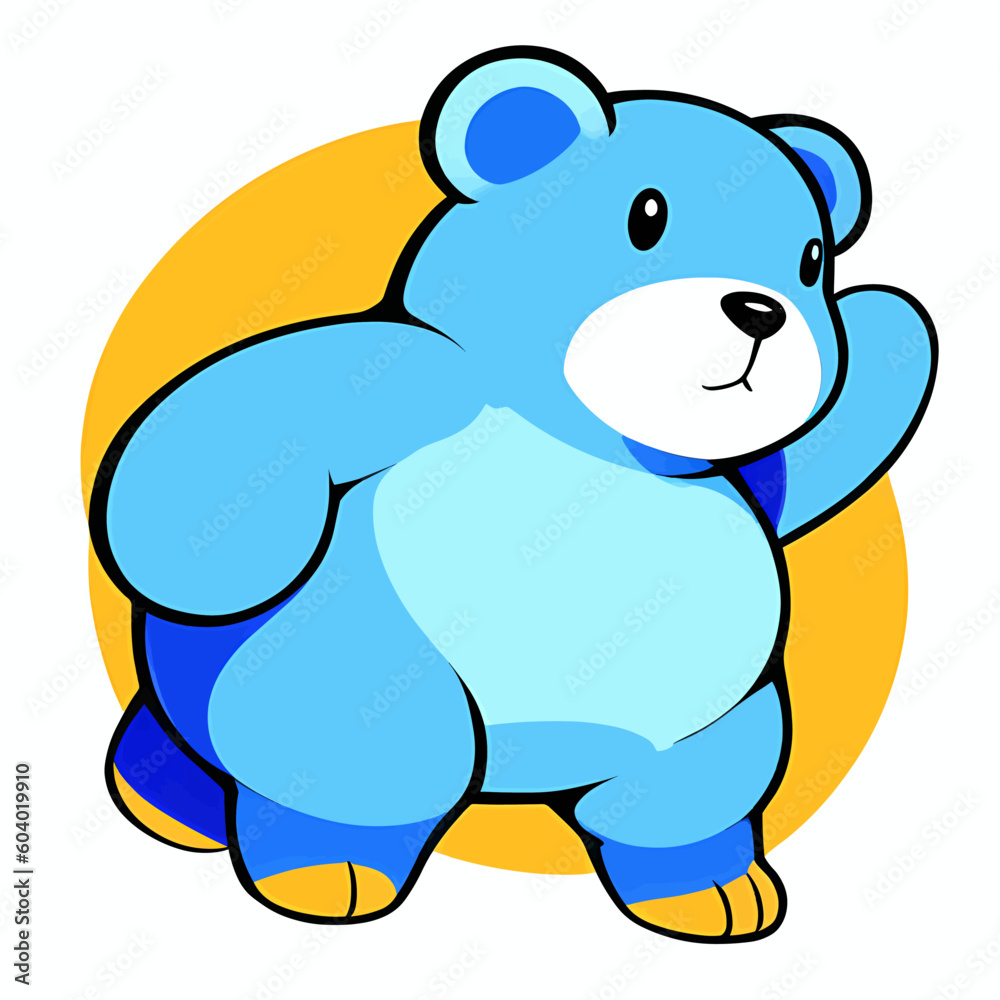 Fototapeta premium blue bear 