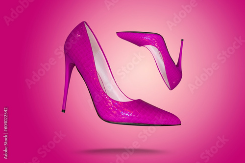 high heel footwear fashion female style isolated on  background