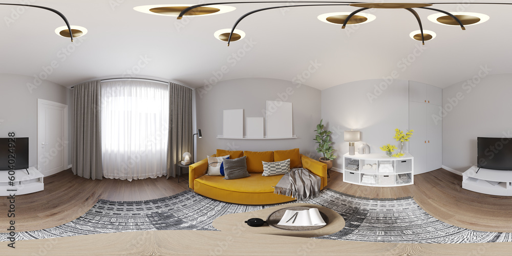 Equirectangular Room Full spherical seamless hdri 360 panorama in equirectangular projection ...