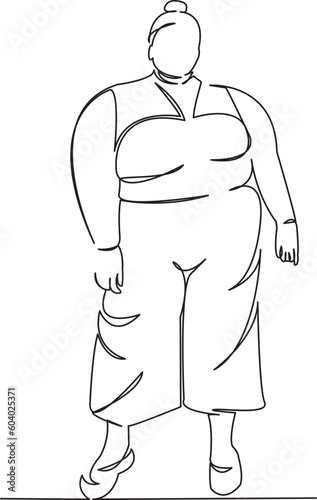 fat woman on the beach bodypositive
