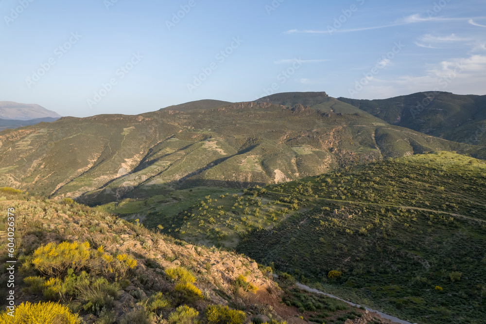 Mountainous landscape in the south of Granada (Spain)