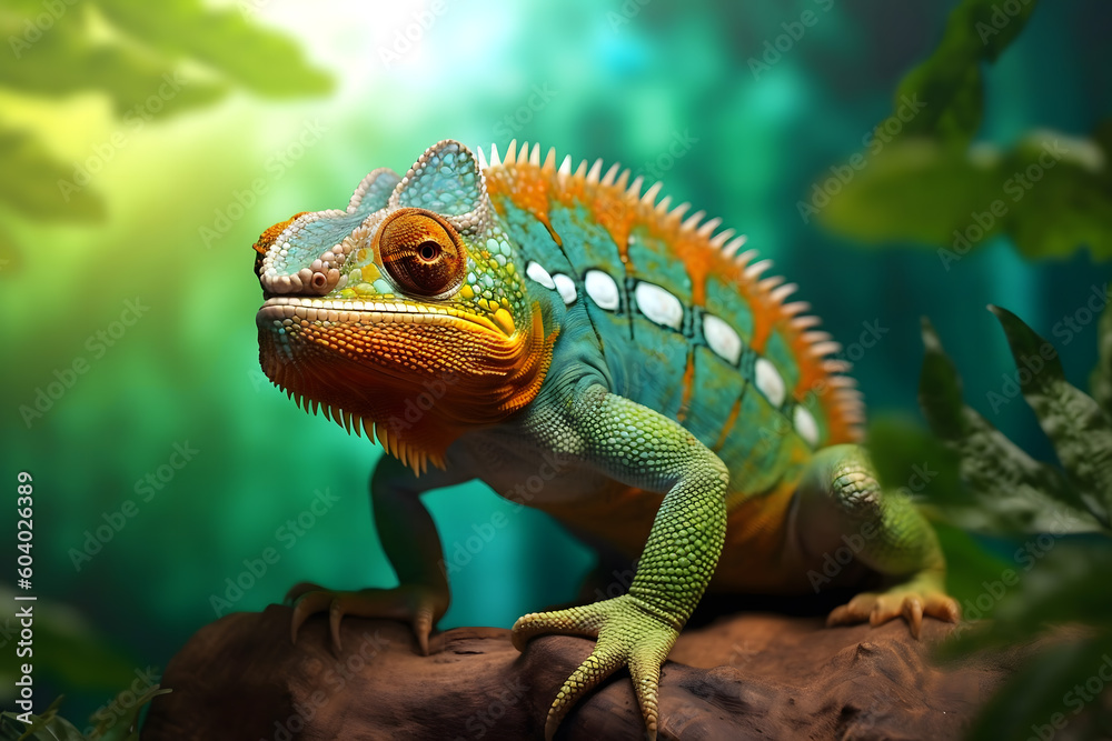 close up exotic animal in natural habitat close up exotic animal in natural habitat