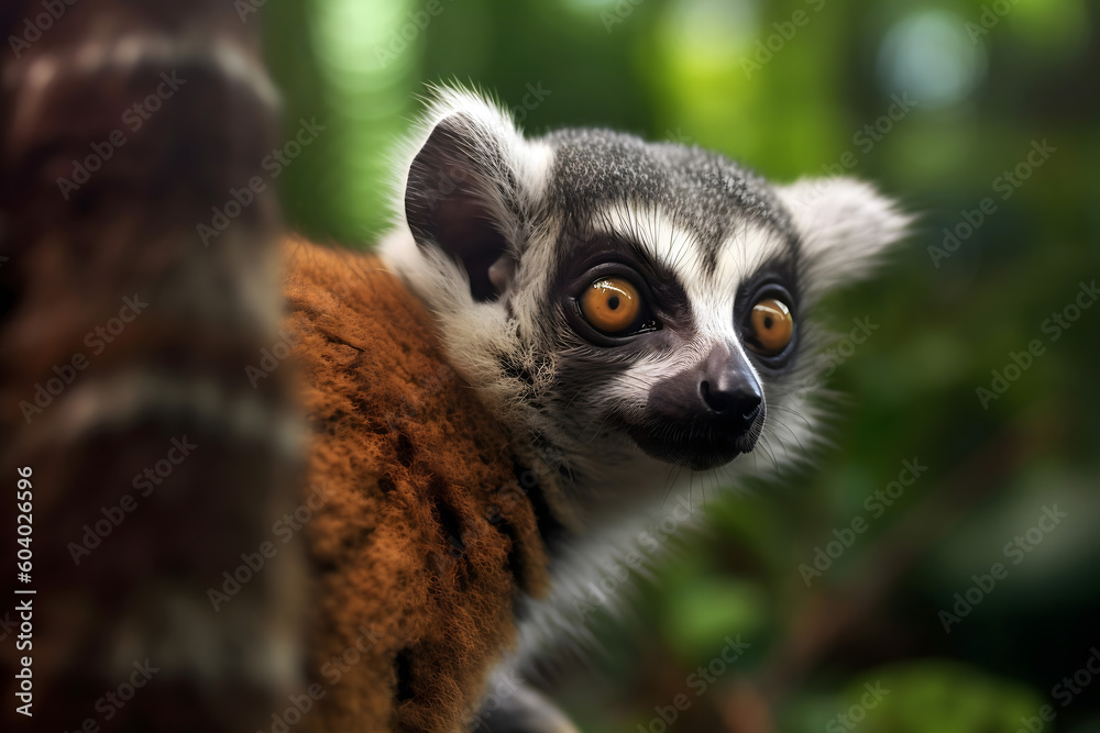 Obraz premium close up exotic animal in natural habitat