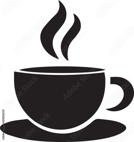Coffee cup logo icon vector illustration, SVG