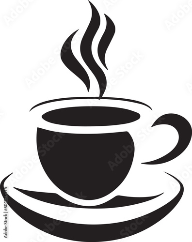 Coffee cup logo icon vector illustration, SVG