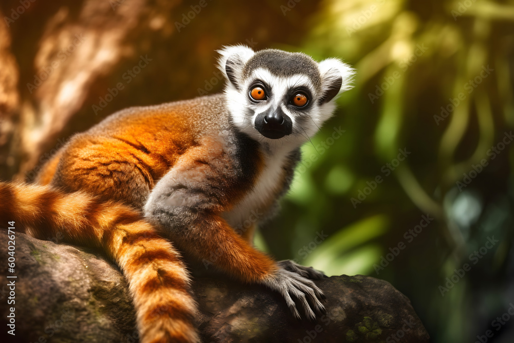 Obraz premium close up exotic animal in natural habitat