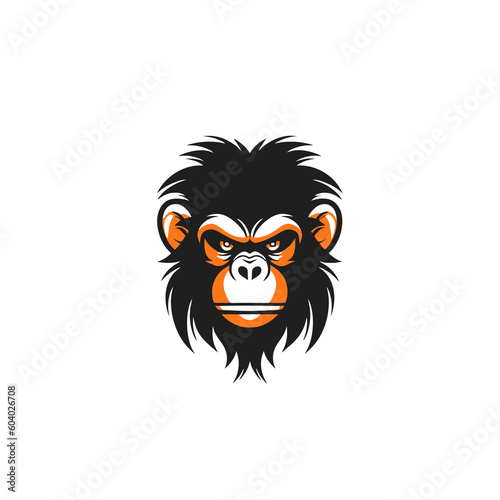 Monkey head logo vector - Gorilla Brand Symbol © Gejiart