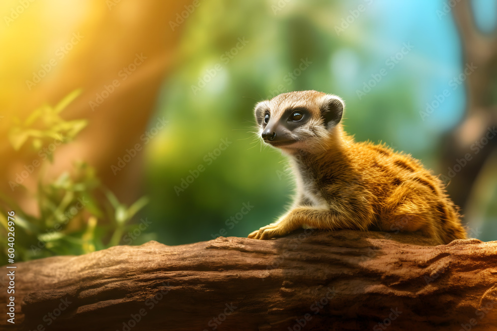 Fototapeta premium close up exotic animal in natural habitat