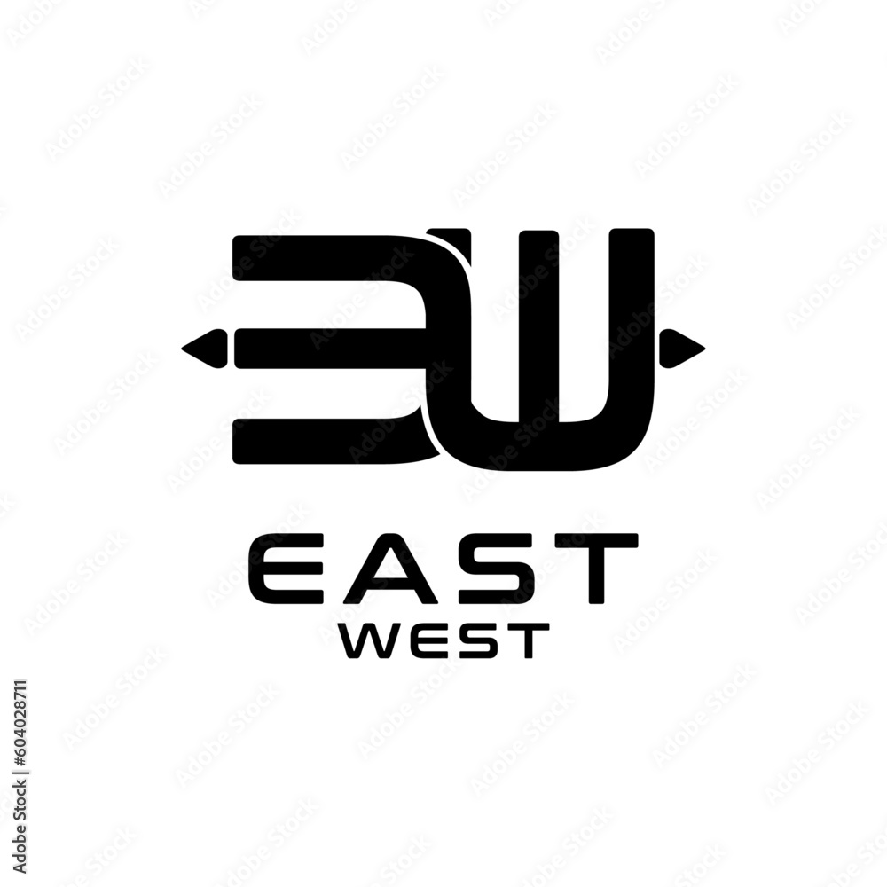 Initial E and W logo Modern Concept, w e we ew initial logo design vector design inspiration Initial E and W logo Modern Concept, w e we ew initial logo design vector design inspiration