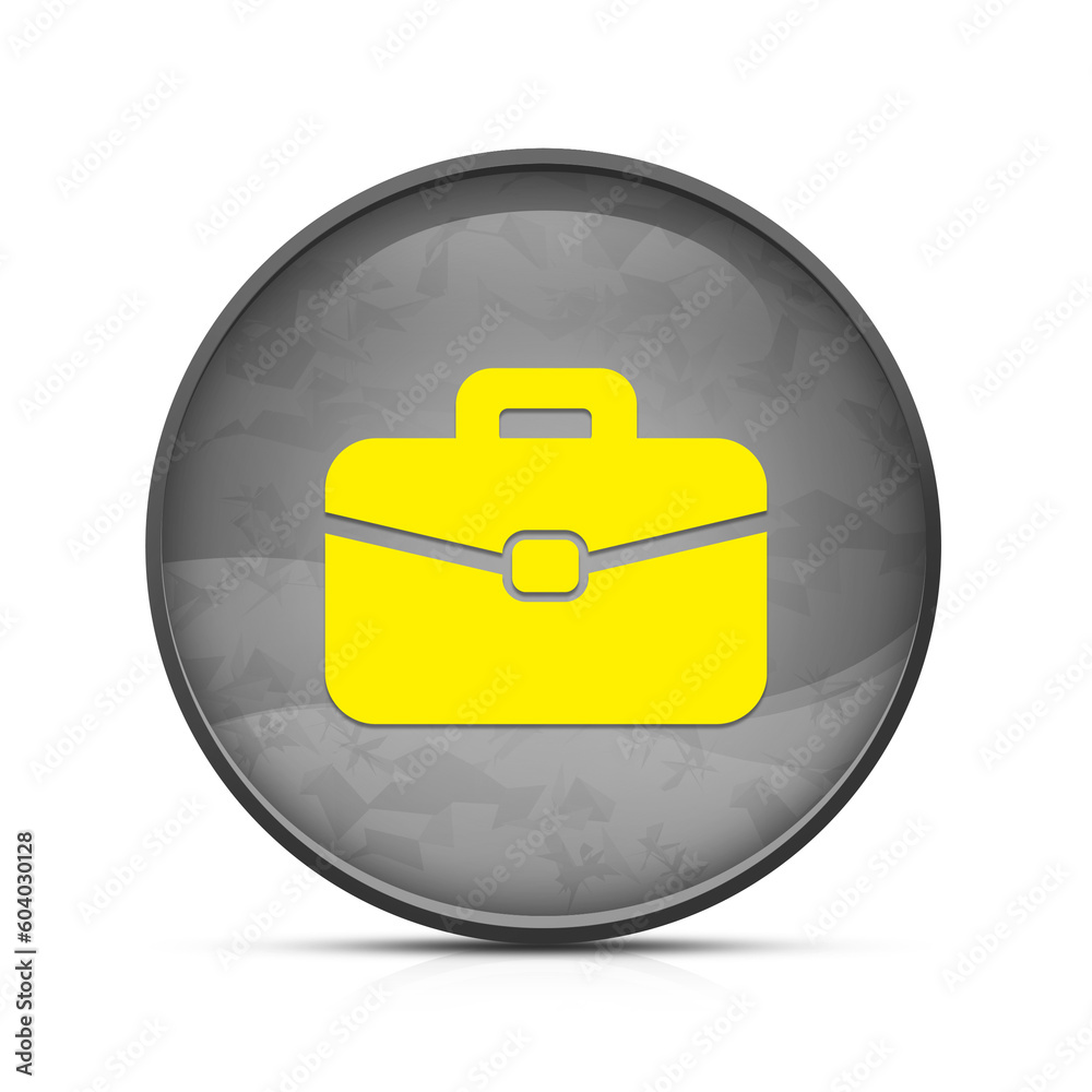 Office Bag icon on classy splash black round button illustration Office Bag icon on classy splash black round button illustration
