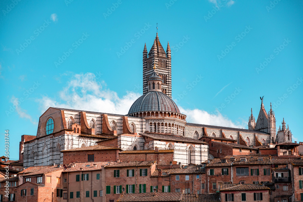 Obraz premium Siena Cathedral is a medieval church in Siena, Tuscany, Italy