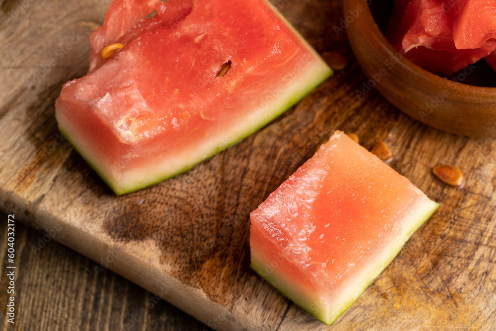 Ripe red watermelon for eating Ripe red watermelon for eating