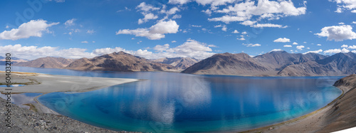 Beautiful Pangong Tso. Largest Salt Lake in the Himalayas. Spread over India and China.