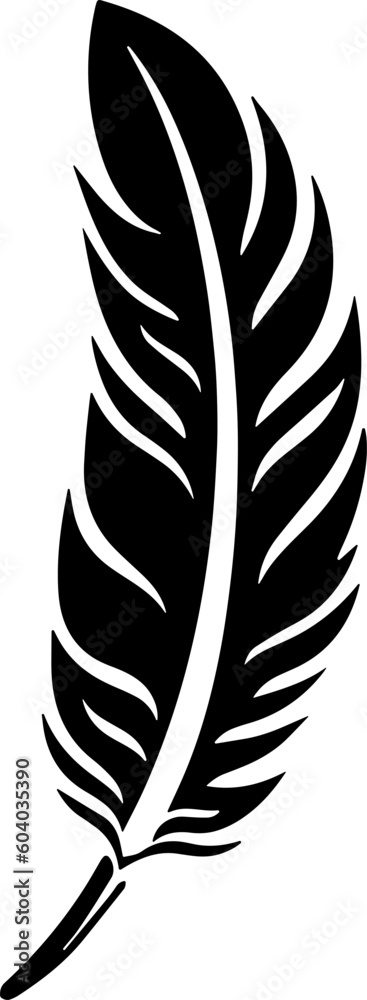 Feather pen icon illustration isolated vector sign symbol