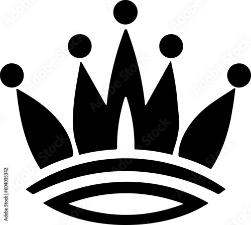 Crown icon, vector minimalistic style