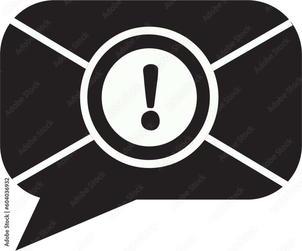 New chat message or sms notification vector icon. One incoming messages in black bubble box New chat message or sms notification vector icon. One incoming messages in black bubble box