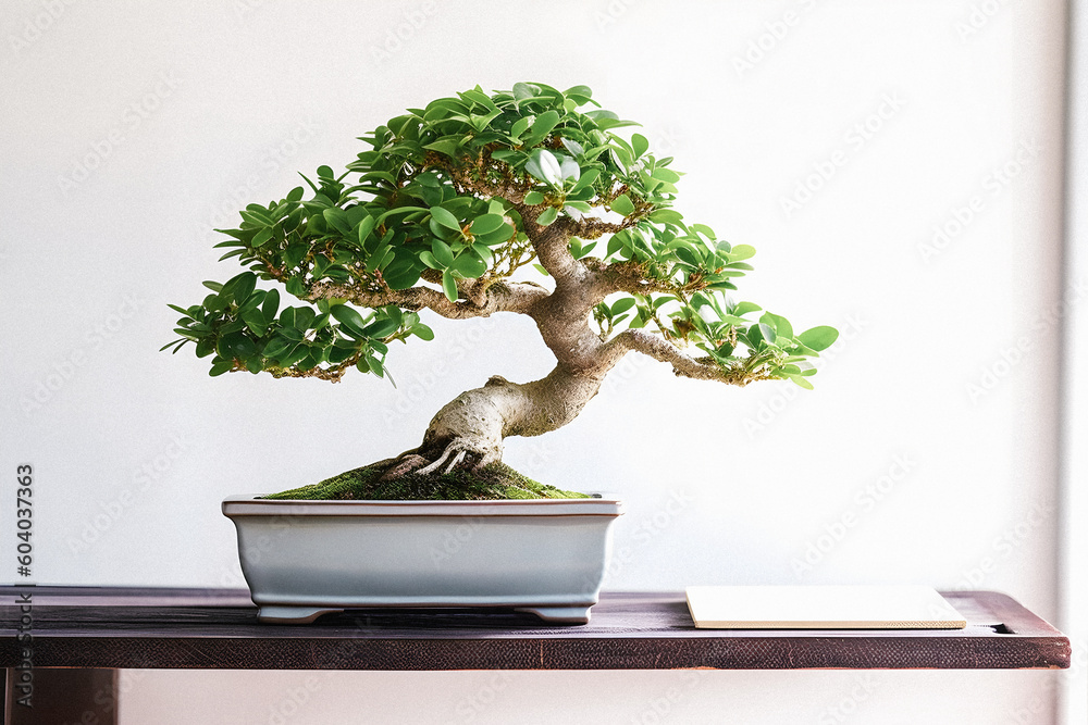 Bonsai Bliss: Beginner's Handbook with Captivating White Background Photograph of Ficus Bonsai Bonsai Bliss: Beginner's Handbook with Captivating White Background Photograph of Ficus Bonsai