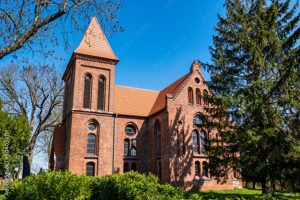 Naklejka premium Dorfkirche Groß-Ziethen, Kremmen, Brandenburg, Deutschland