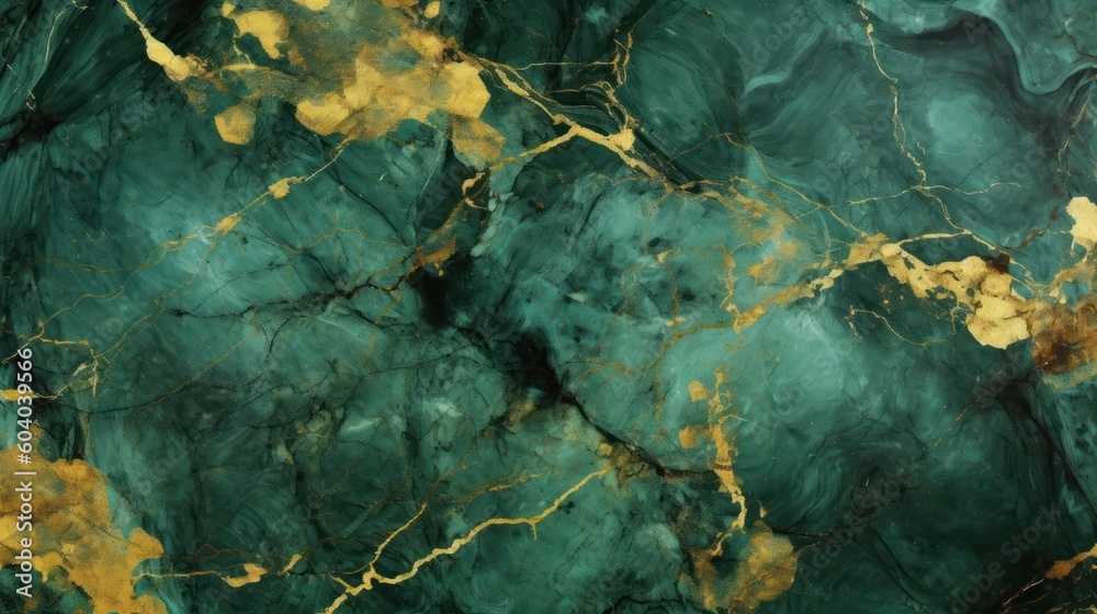 Gold and green marble stone textured background wallpaper. Generative AI Gold and green marble stone textured background wallpaper. Generative AI