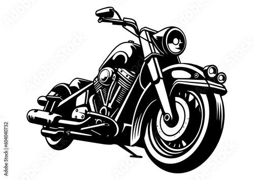 motorcycle isolated on white background