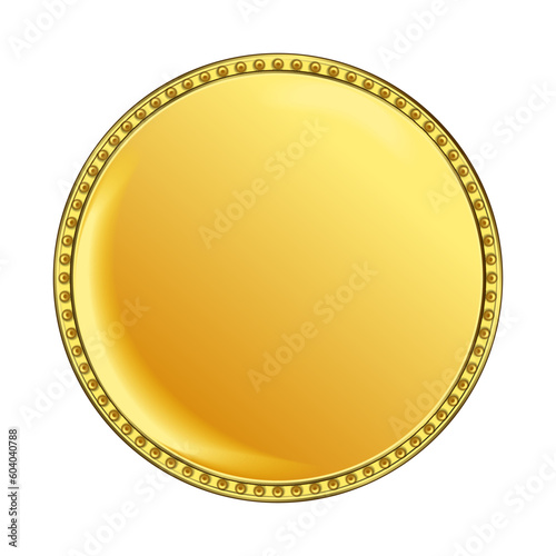 round gold coin