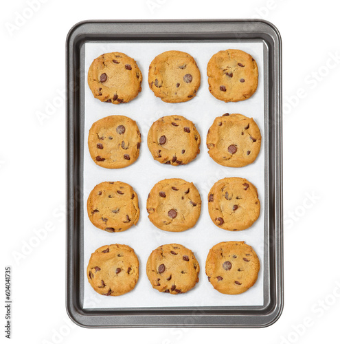 Baked Sugar Cookies on baking sheet