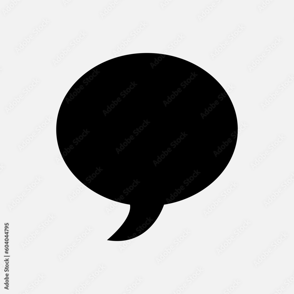 Bubble Speech Icon. Talk and Chat Illustration. Applied as Trendy Symbol for Design Elements, Websites, Presentation and Application - Vector. Bubble Speech Icon. Talk and Chat Illustration. Applied as Trendy Symbol for Design Elements, Websites, Presentation and Application - Vector.
