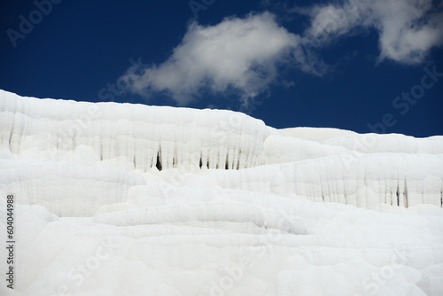 Travertines  Pamukkale  Denizli  Turkey.