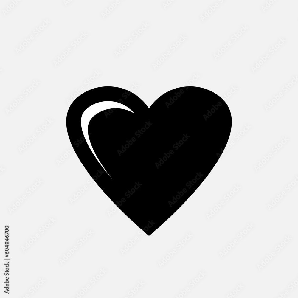 Heart Icon. Love Symbol for Design, Presentation, Website or Apps Elements. Heart Icon. Love Symbol for Design, Presentation, Website or Apps Elements.