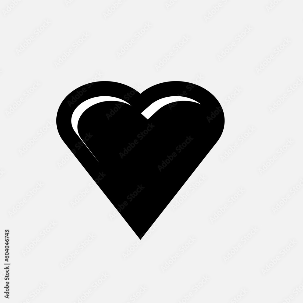 Heart Icon. Love Symbol for Design, Presentation, Website or Apps Elements. Heart Icon. Love Symbol for Design, Presentation, Website or Apps Elements.