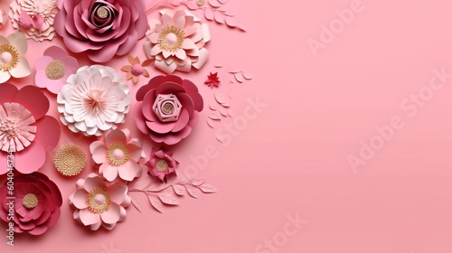 Generative Ai. Pink flower