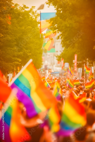 Unveiling Emotions: Schlieren Photography of Pride Parade Flag Waving