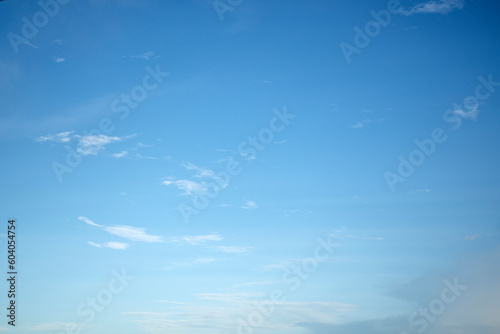 Blue sky and white cirrocumulus clouds