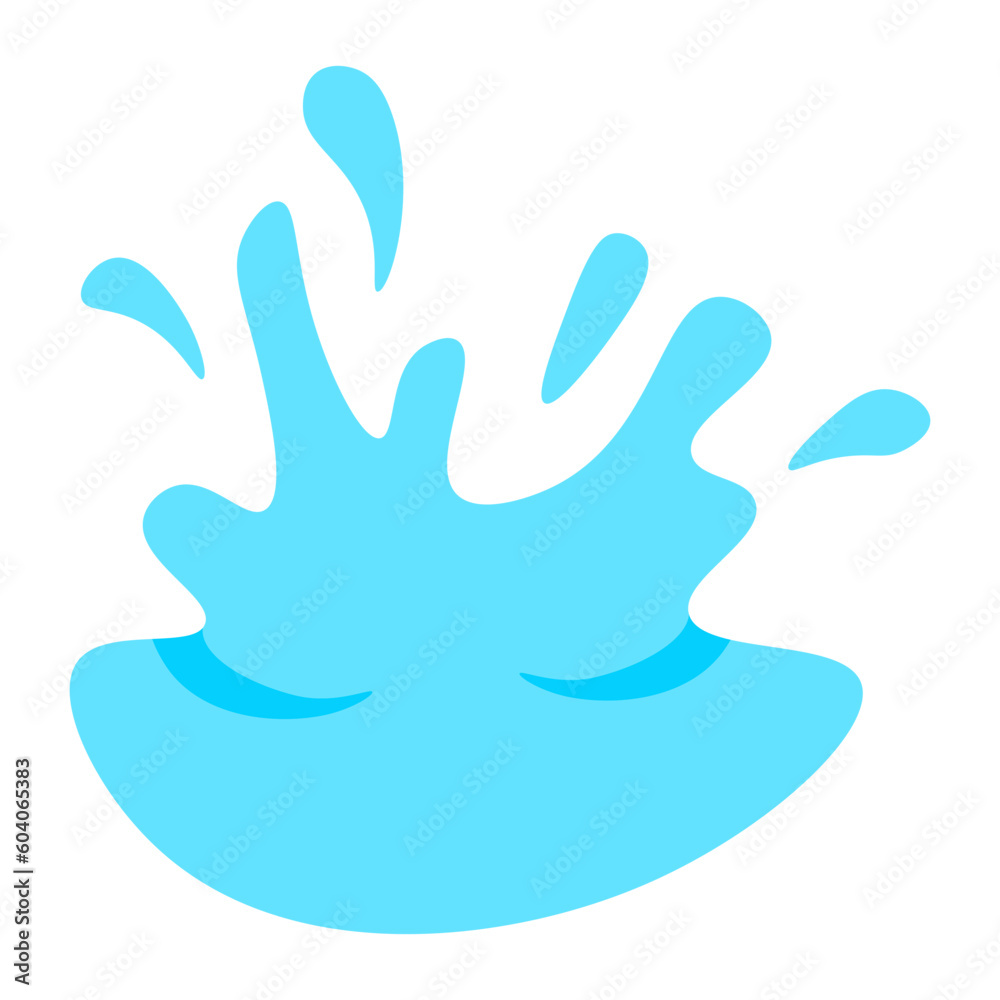 Water Splash Illustration Set Collection Water Splash Illustration Set Collection