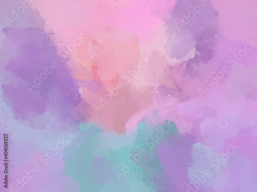 Colorful oil paint brush background pink
