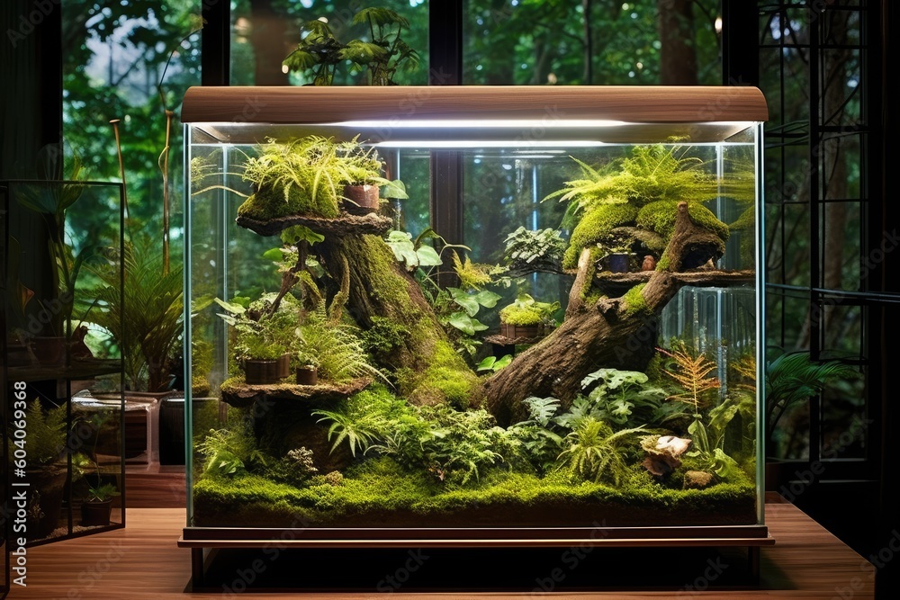 Poster Print Enclosure Terrarium miniature ecosystem 40x26.7 cm