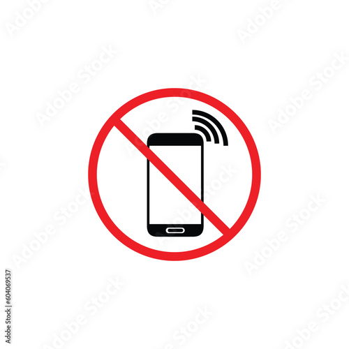 the silent cellphone icon is there, the silence cellphone logo, silence cellphone, turn off cellphone